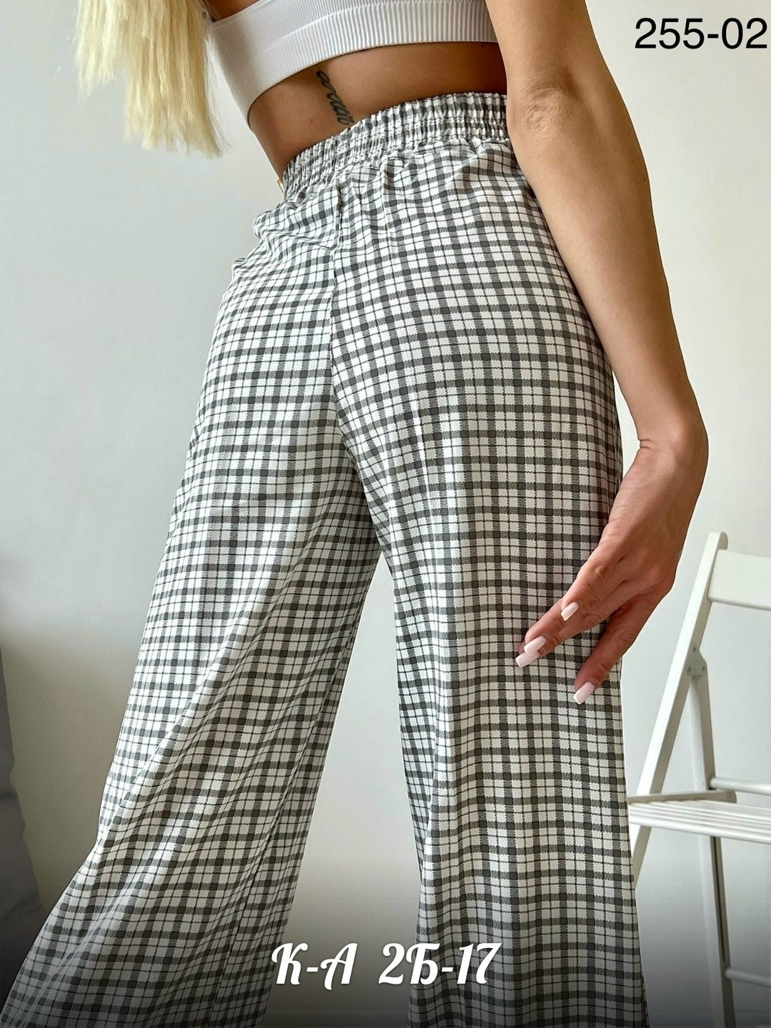 брюки палаццо в клетку,брюки в клетку,широкие брюки женские,брюки женские палаццо,штаны в клетку
