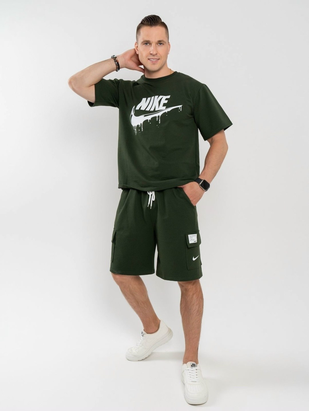 мужской костюм с шортами,костюм с шортам,костюм с шортами найк,спортивные костюм,спортивная форма