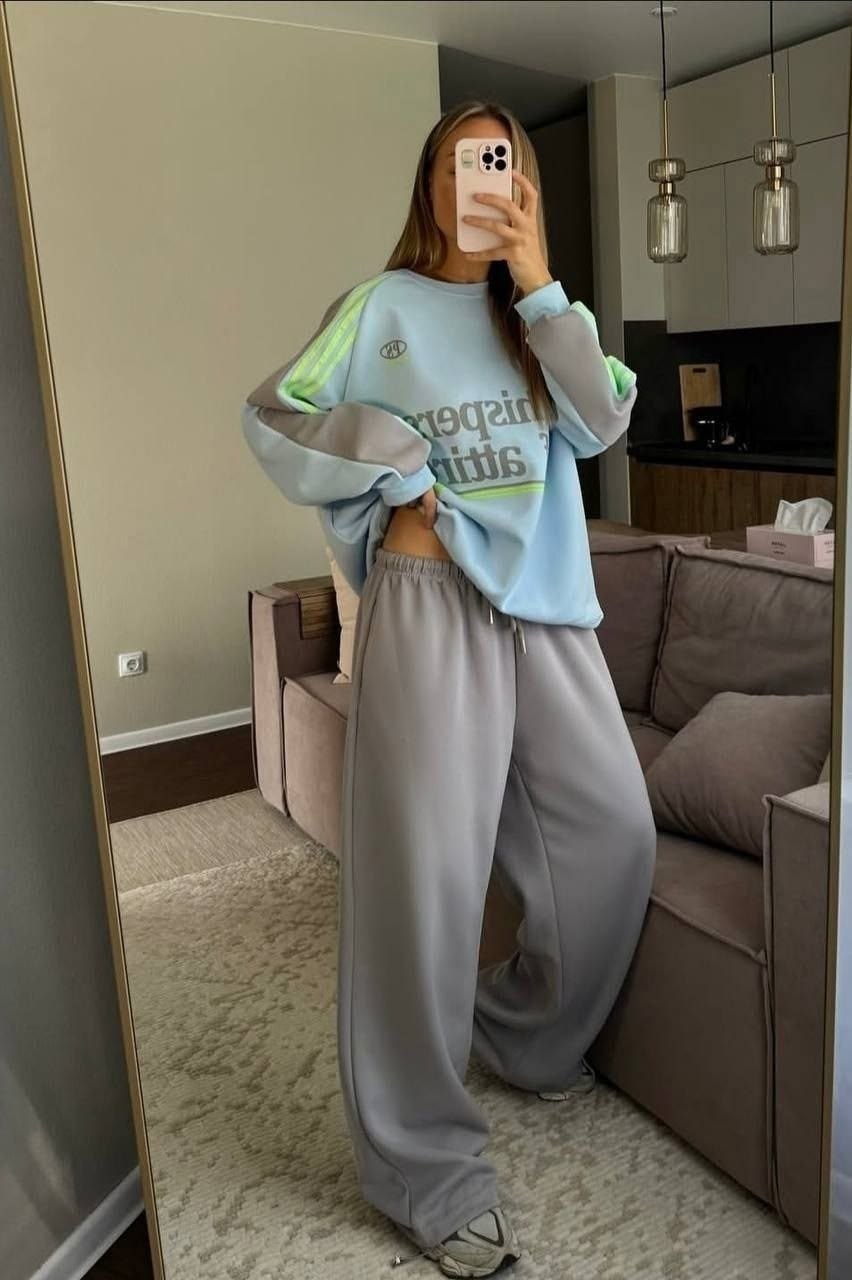 свитшот оверсайз,свитшот толстовка оверсайз weirdo feelz,толстовки свитшот,голубой свитшот,свитшот с принтом оверсайз