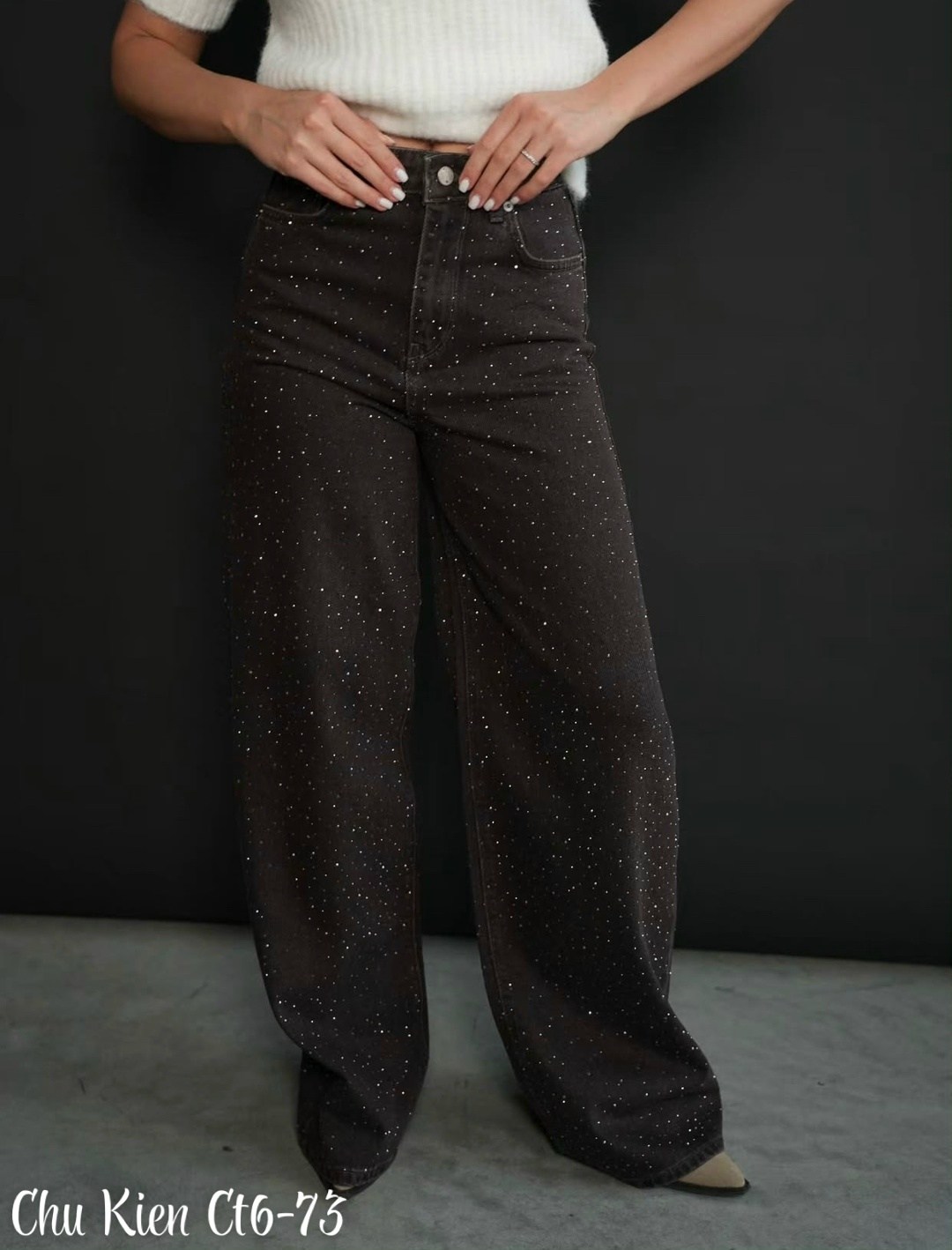 джинсы со стразами,женские джинсы со стразами,джинсы широкие со стразами,штаны со стразами,джинсы с пайетками