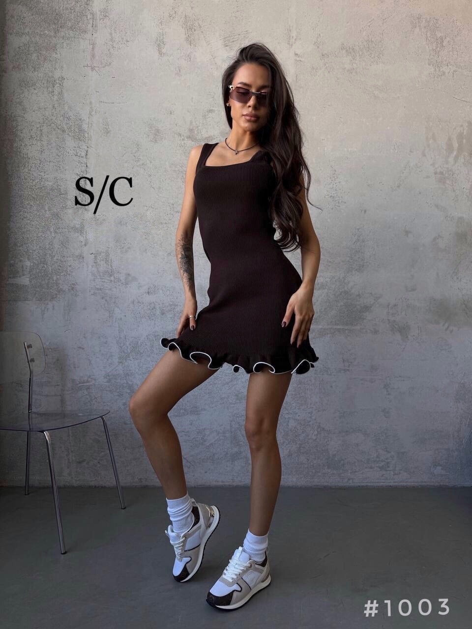 платье женской,платье туника,трикотажное женское платье,женское платье с рюшами,вязаное платье женское