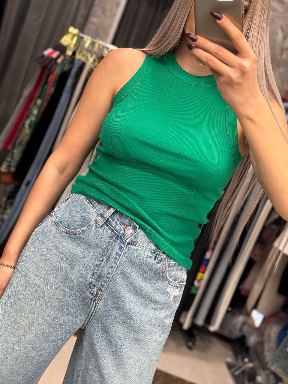 женская майка,летние трикотажные топы без рукавов в рубчик,топ женская майка,женский топ,топ майка