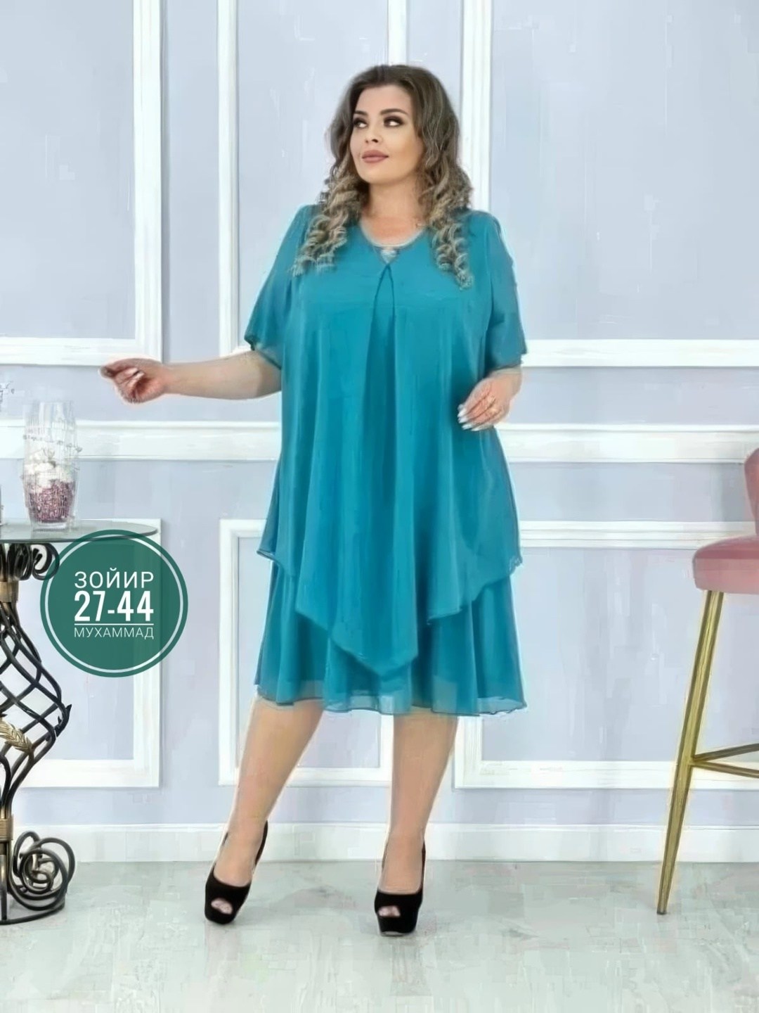 женское платье из шифона больших размеров,шифоновое нарядное платье больших размеров,платье женское больших размеров,шифоновое платье большого размера binmoda,платье шифоновое больших размеров
