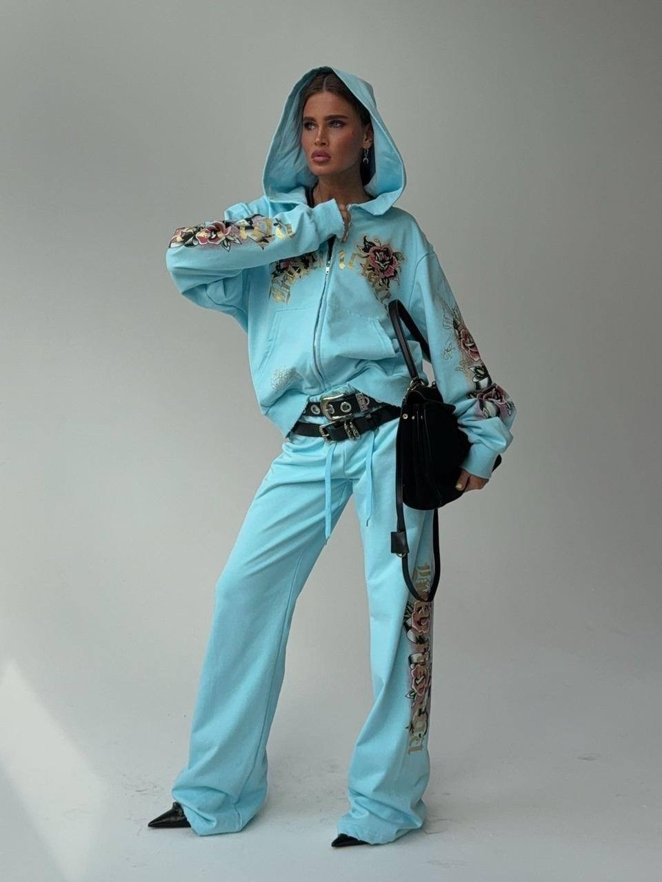 женский костюм,женский спортивный костюм,костюм голубой,спортивный костюм