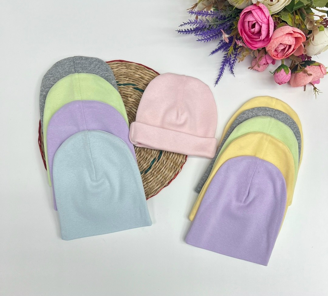 шапка из рибаны,шапочка детская,шапочка для малыша,трикотажная шапочка,трикотажная шапочка для новорожденных