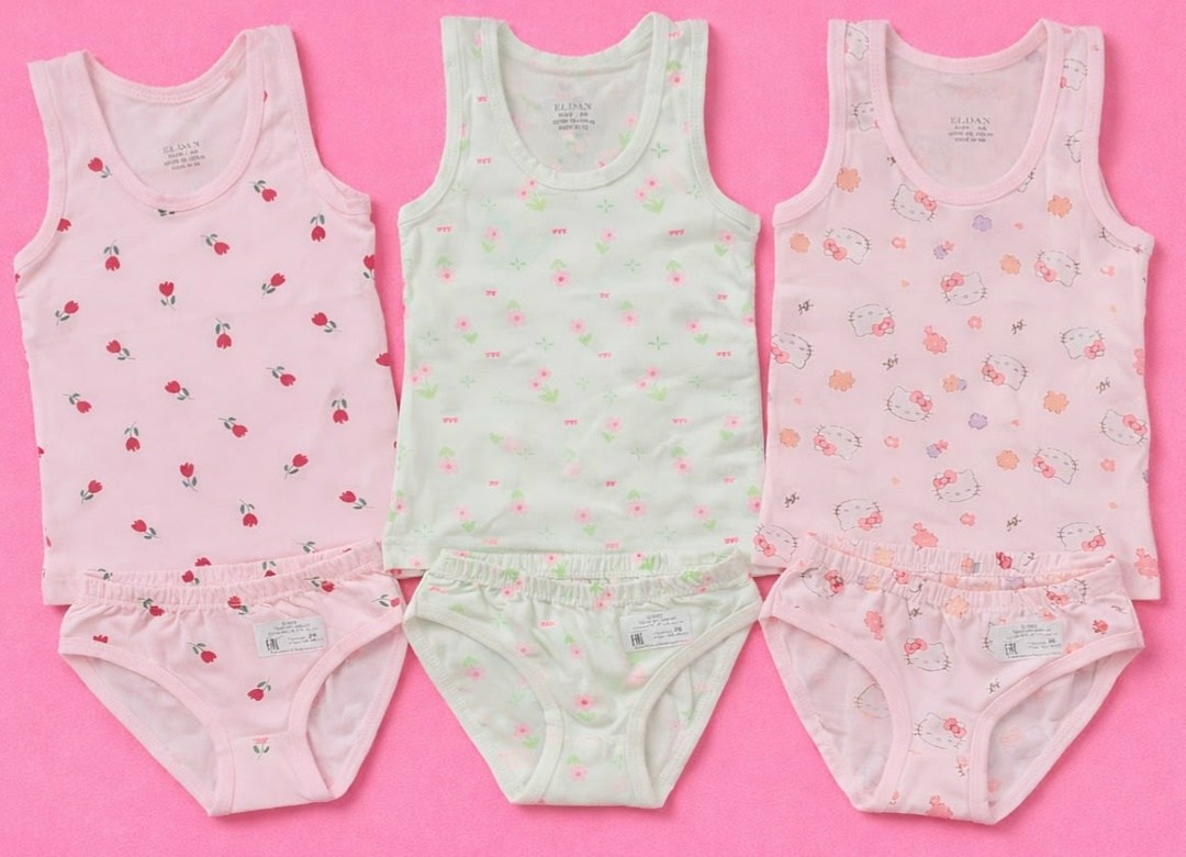 комплект майка-трусы,детский комплект майка и трусы,комплект майка и трусы для девочек,нижнее белье для девочек,комплект детского нижнего белья