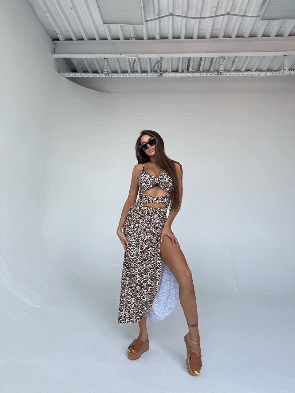 купальник с леопардовым принтом,купальник женский раздельные,купальник женские,раздельный купальник с леопардовым принтом,купальник слитный женский