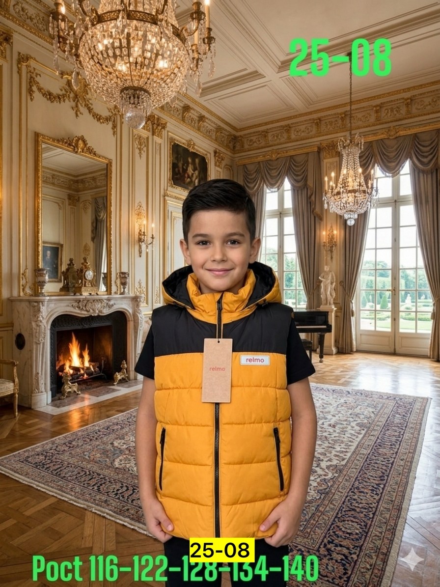 жилет детский,жилет утепленный для мальчика,жилет желтый,демисезонный жилет,жилет