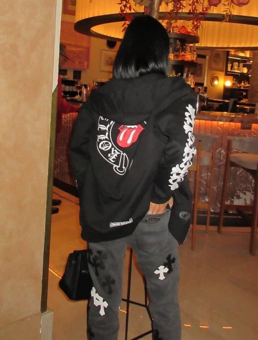 chrome hearts rolling stones hoodie,толстовка,chrome hearts hoodie,кофта мужская