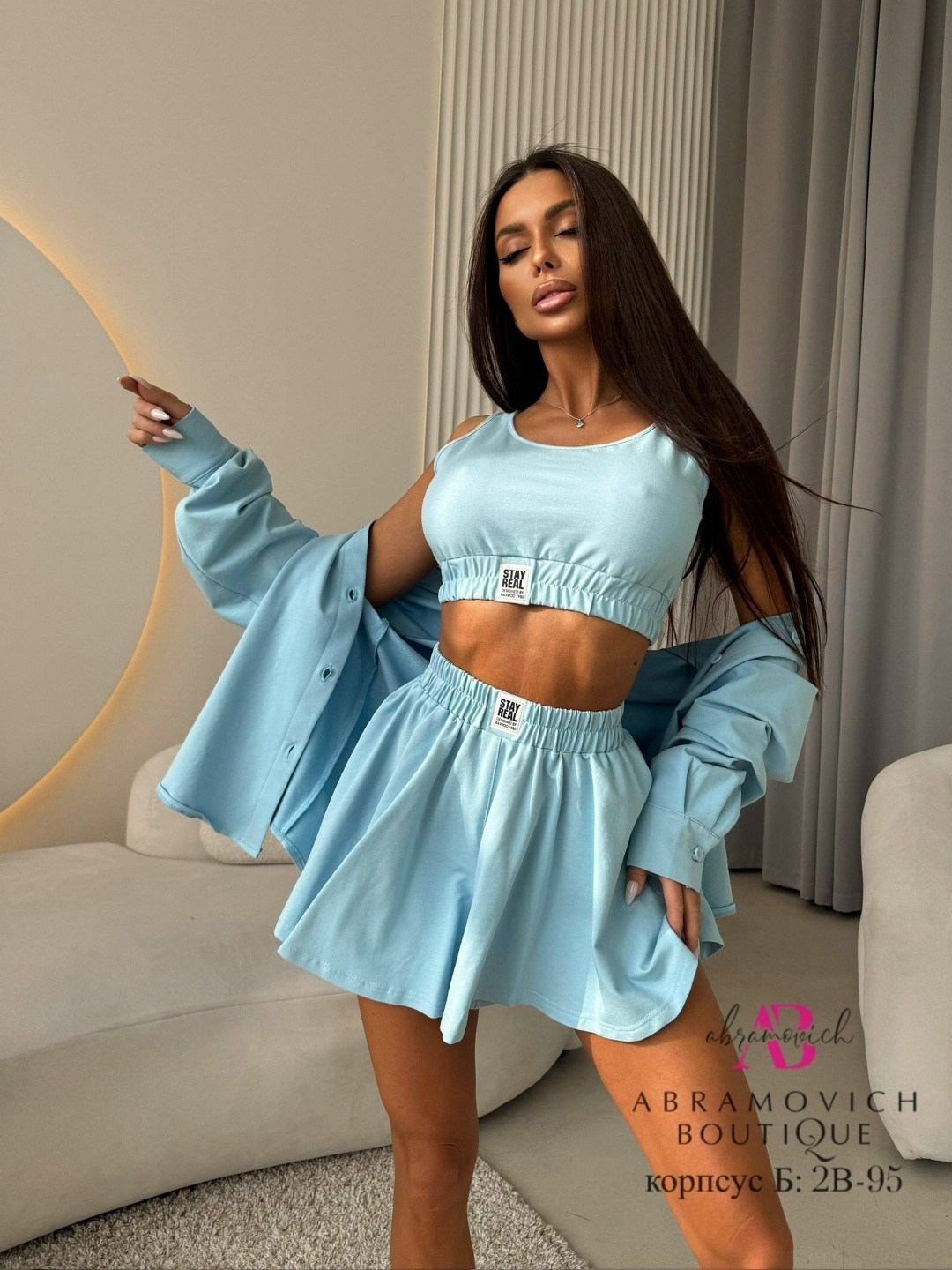 костюм голубой,костюм женский,женский костюм шорты,костюм тройка женский,костюм с шортам