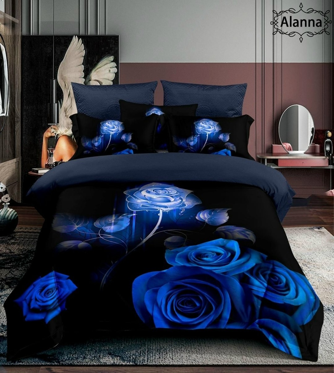 комплект постельного белья alanna,постельное белье комплект,постельное белье 3д сатин евро,комплект постельного белье евро,постельного белья