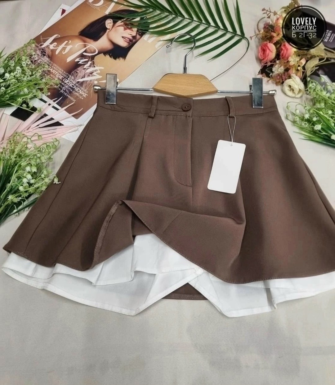 юбка-шорты женская короткая мини 42-48 черный,юбка шорты женская,юбка мини,юбка,юбка с шортиками внутри