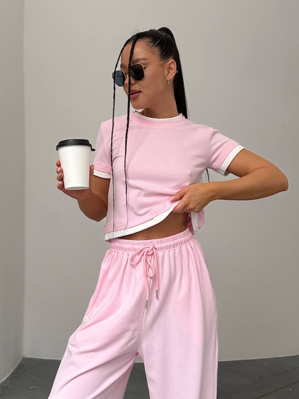 трикотажные костюмы,розовый костюм,спортивный костюм для девушек,костюм