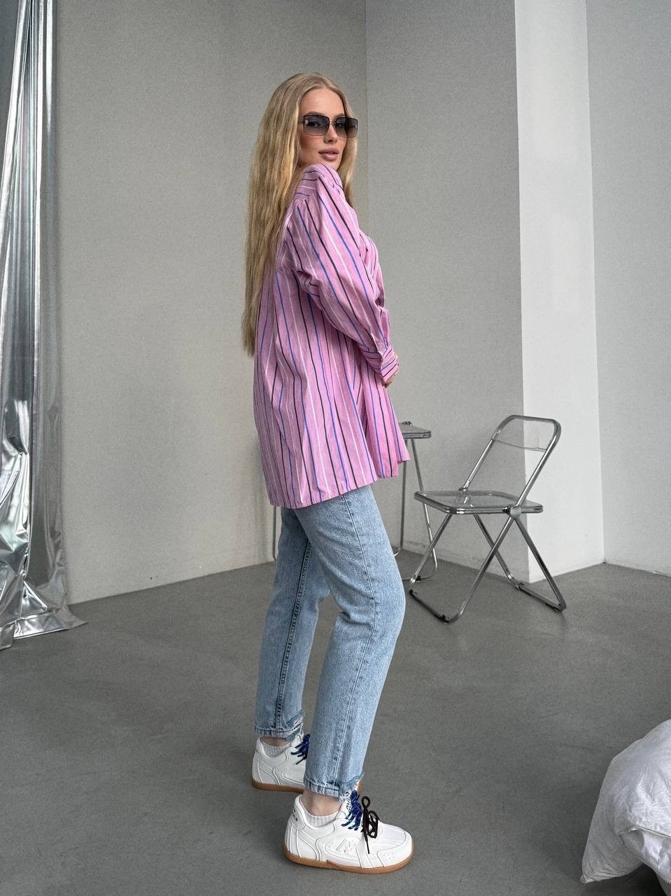 рубашка в полоску,хлопковая рубашка в полоску оверсайз cosmo brand,женская рубашка в полоску,рубашка в полоску оверсайз,рубашка женская