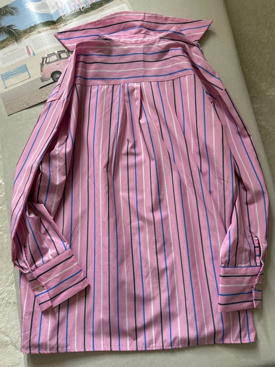 рубашка в полоску,хлопковая рубашка в полоску оверсайз cosmo brand,женская рубашка в полоску,рубашка в полоску оверсайз,рубашка женская