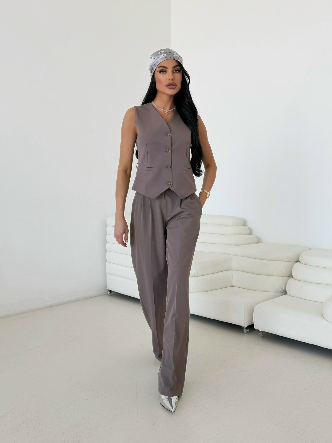 костюм белый брючный,костюм с жилетом и брюками от бренда tizara,martichelli костюм брючный с жилетом белый,брючный костюм,брючный костюм брюки+жилетка excidra