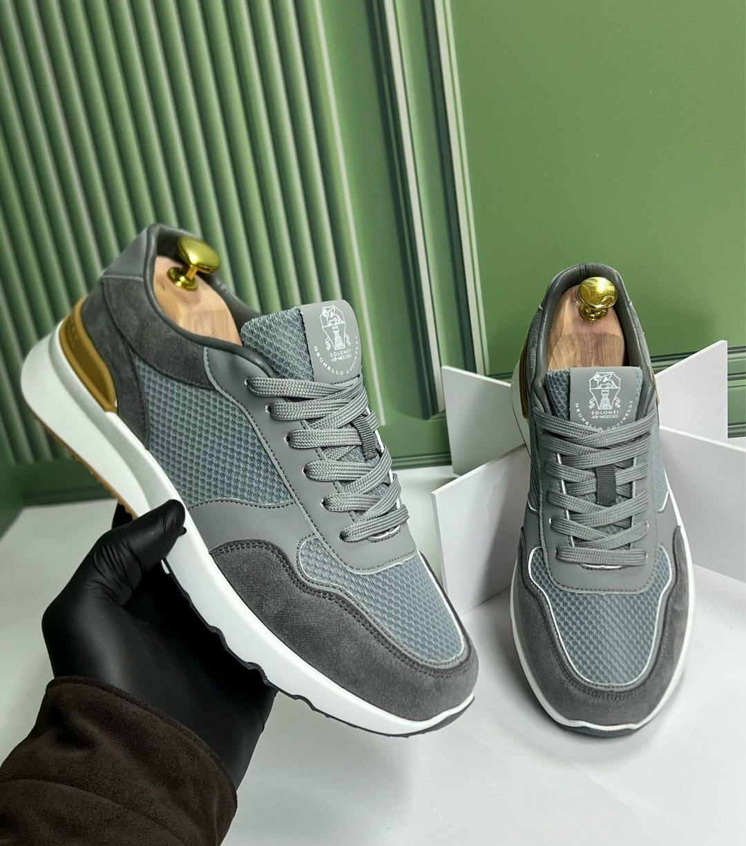 brunello cucinelli кроссовки мужские,,комбинированные кроссовки brunello cucinelli,кроссовки brunello cucinelli,кроссовка мужской