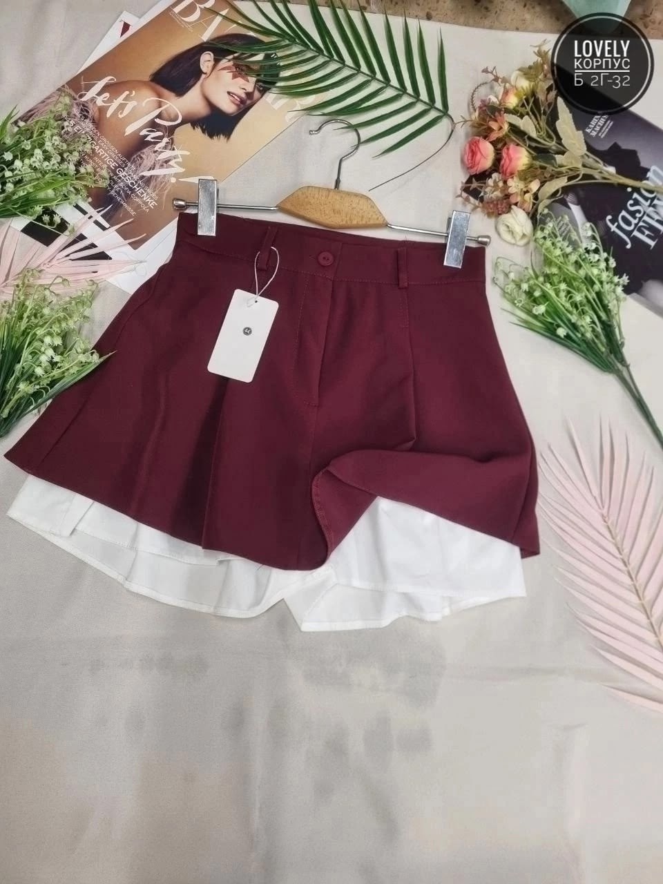 юбка-шорты женская короткая мини 42-48 черный,юбка шорты женская,юбка мини,юбка,юбка с шортиками внутри