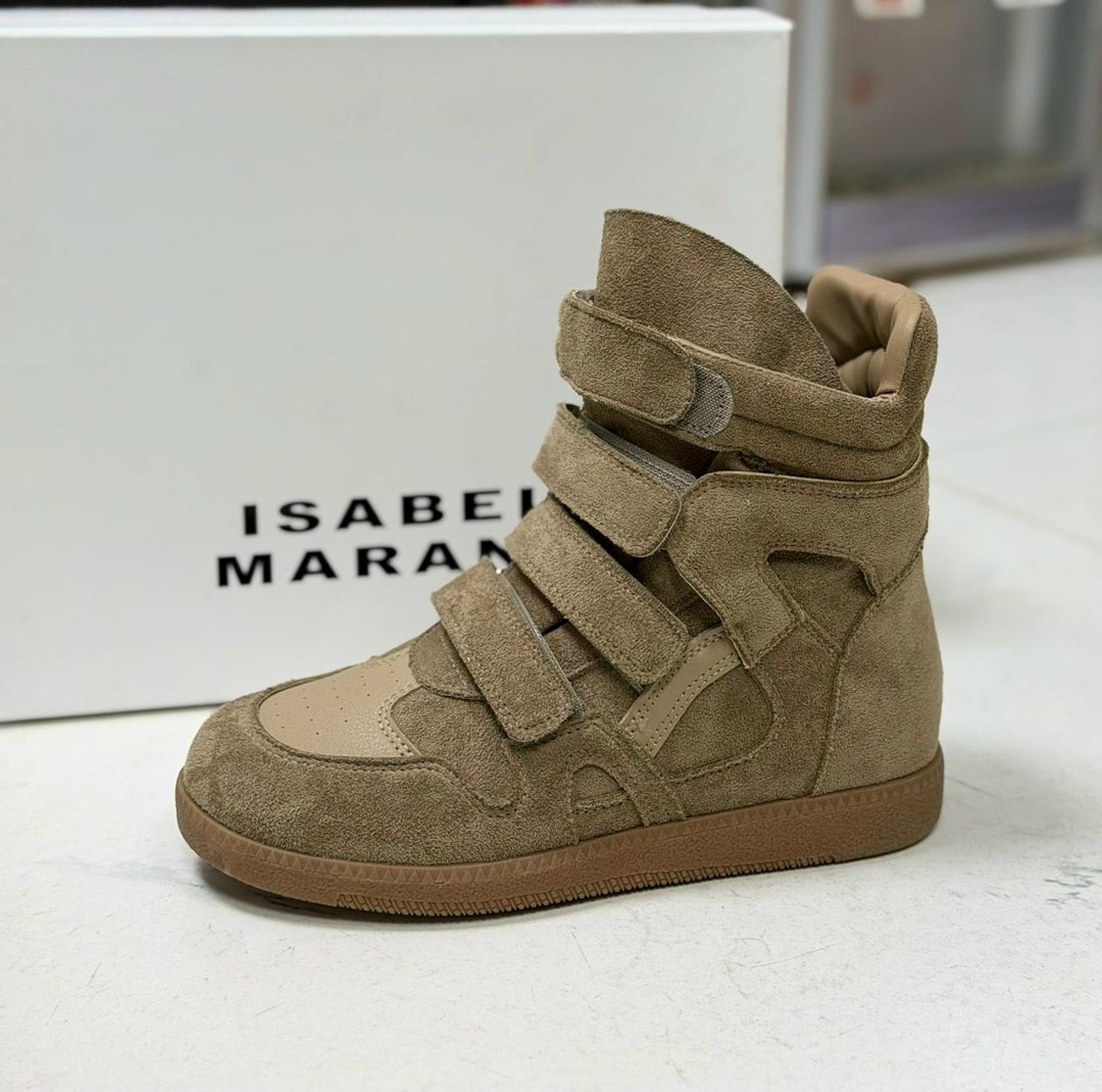 изабель марант кроссовки,,кроссовки isabel marant,isabel marant ,isabel marant beige leather and suede bekett wedge sneakers