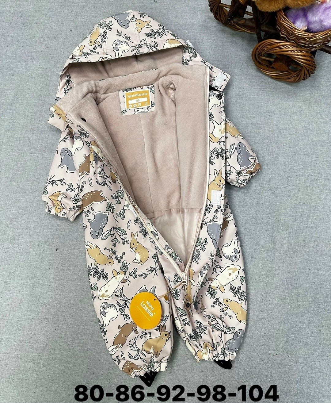 комбинезон демисезонный детский,комбинезон демисезонный,комбинезон детский crockid 1g ovl 001 1_b пыльный пудровый сердца,комбинезон детский,комбинезон утепленный