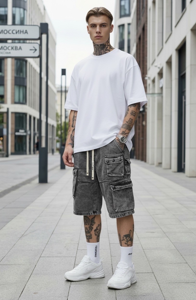 шорты мужские джинсовые,джинсовые шорты,джинсовые шорты карго,шорты мужские джинсовые с накладными карманами,шорты мужские