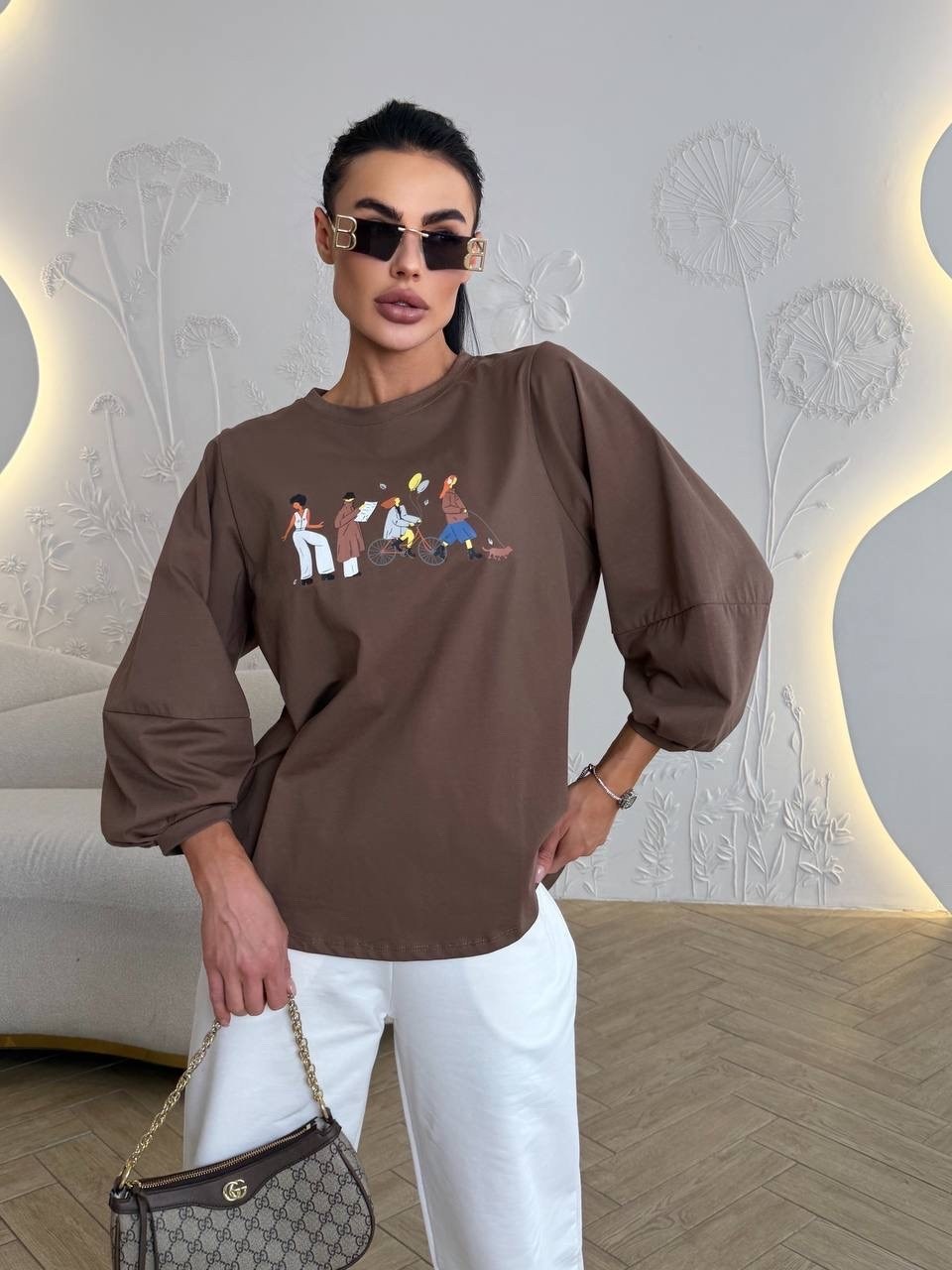 свитшот женская,футболка удлиненная туника оверсайз la brisa 253930077,кофта оверсайз,женская кофта,свитшот кофта