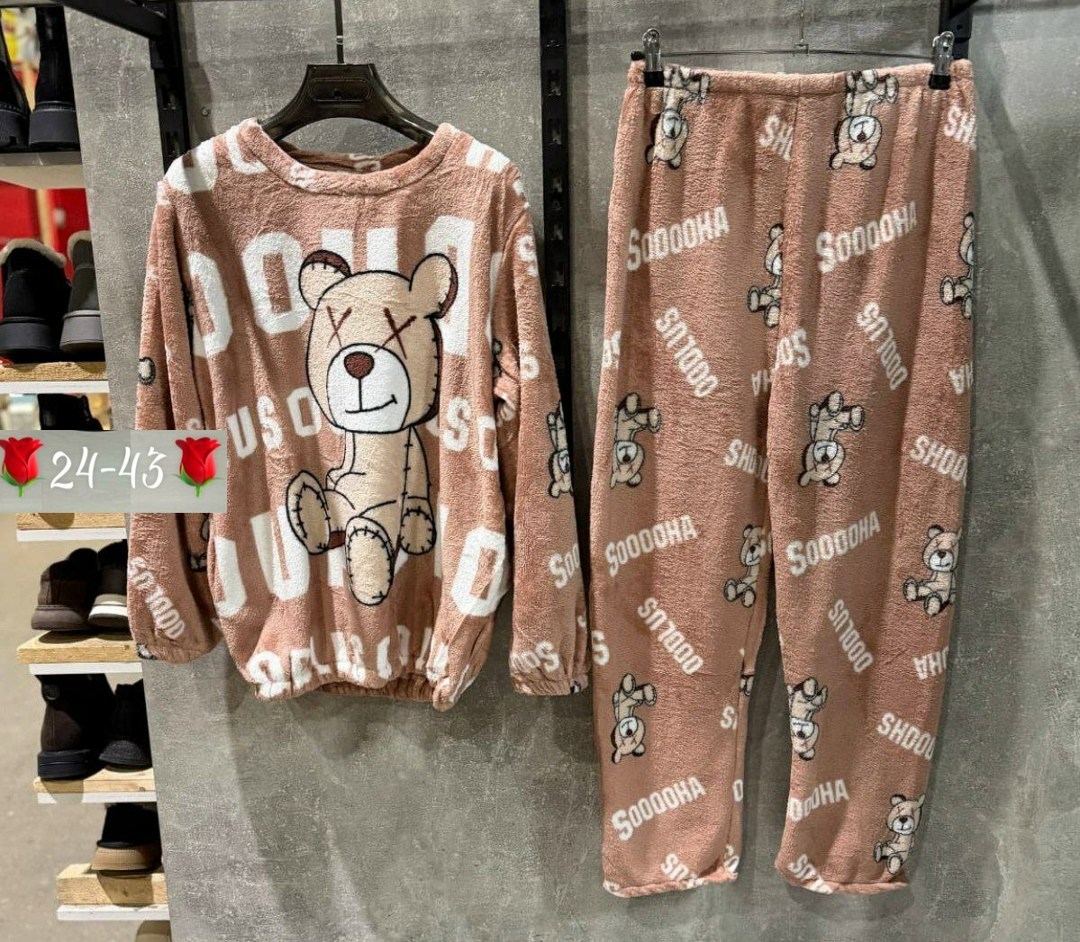 костюм теплый женский домашний пижама плюшевая,костюм теплый женский домашний пижама плюшевая urya+,пижама женские,костюм теплый женский домашний пижама плюшевая h’rose brand,пижама женская теплая