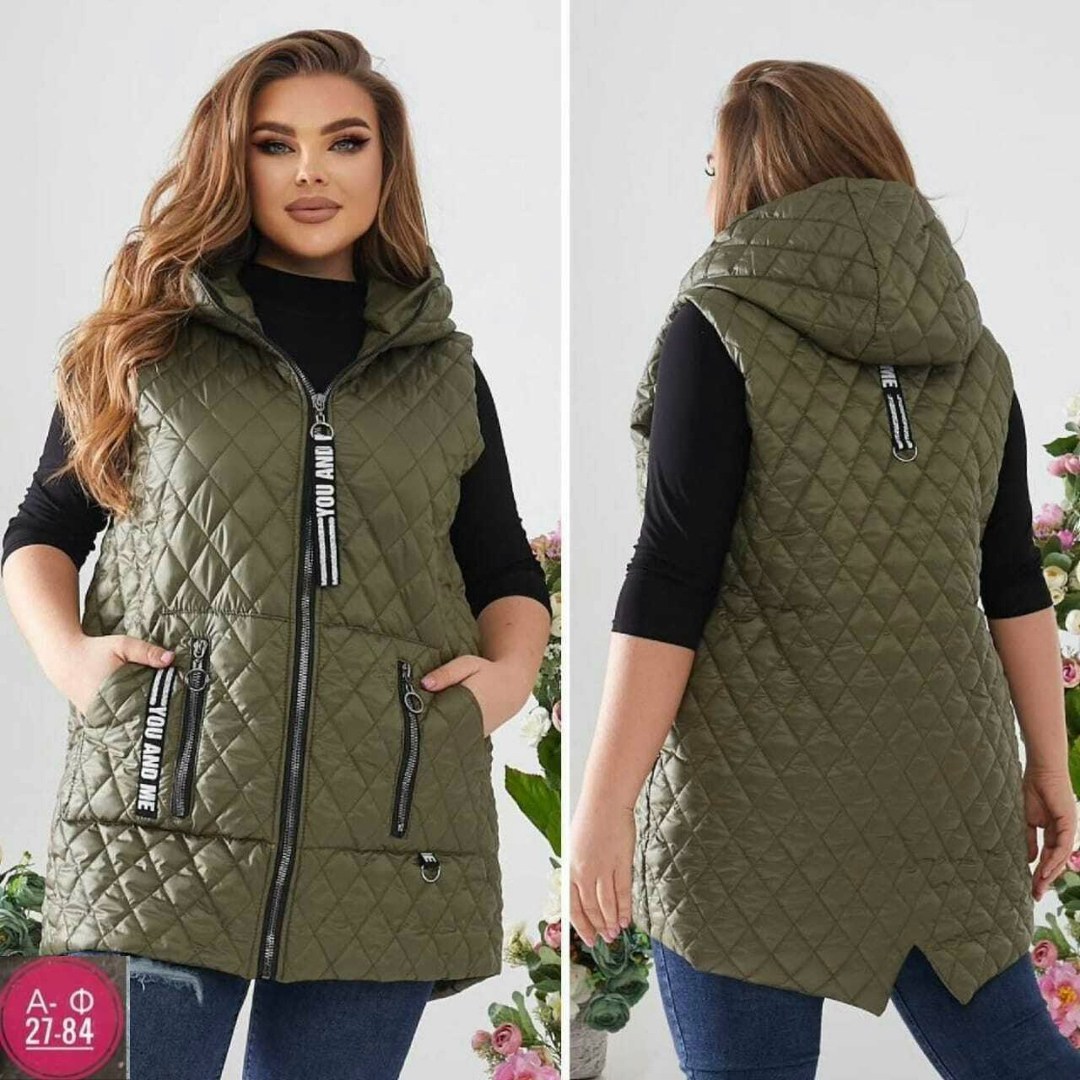 стеганый жилет больших размеров,женская жилетка больших размеров,жилетка женская демисезонная,демисезонная жилетка,жилет на синтепоне