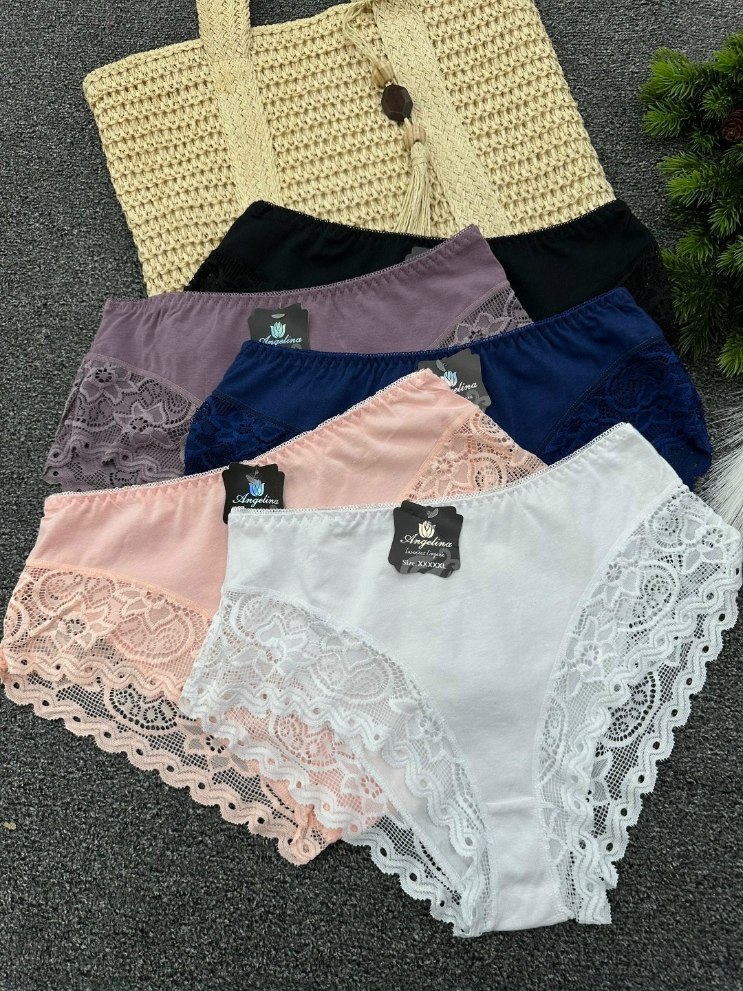 трусы женские набор хлопок слипы с кружевами 5 шт planet of underwear,трусы женские 5 шт,женские трусы хлопок,трусы женские,трусы женские набор хлопок слипы с кружевами 5 шт