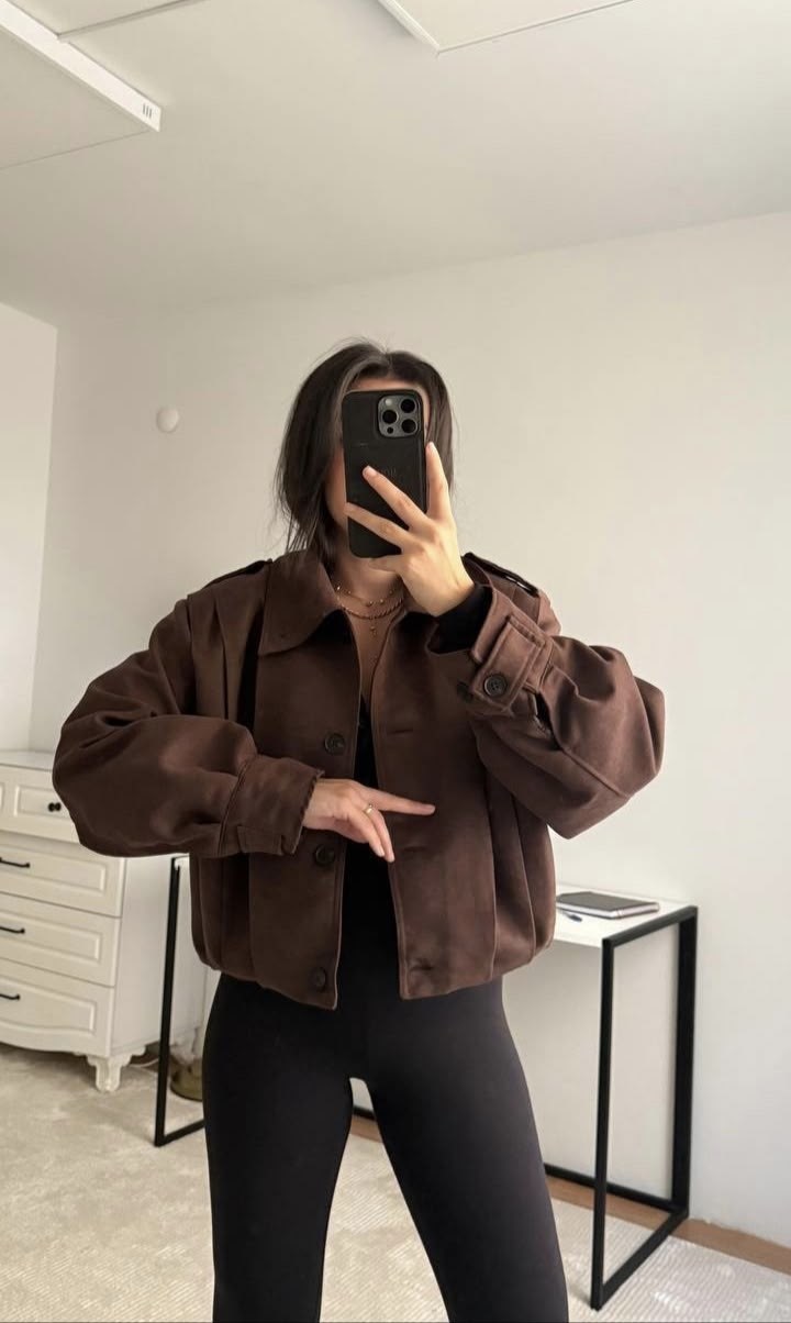 замшевая куртка,коричневая куртка,куртка оверсайз,куртка замшевая бомбер оверсайз,куртка свободного кроя
