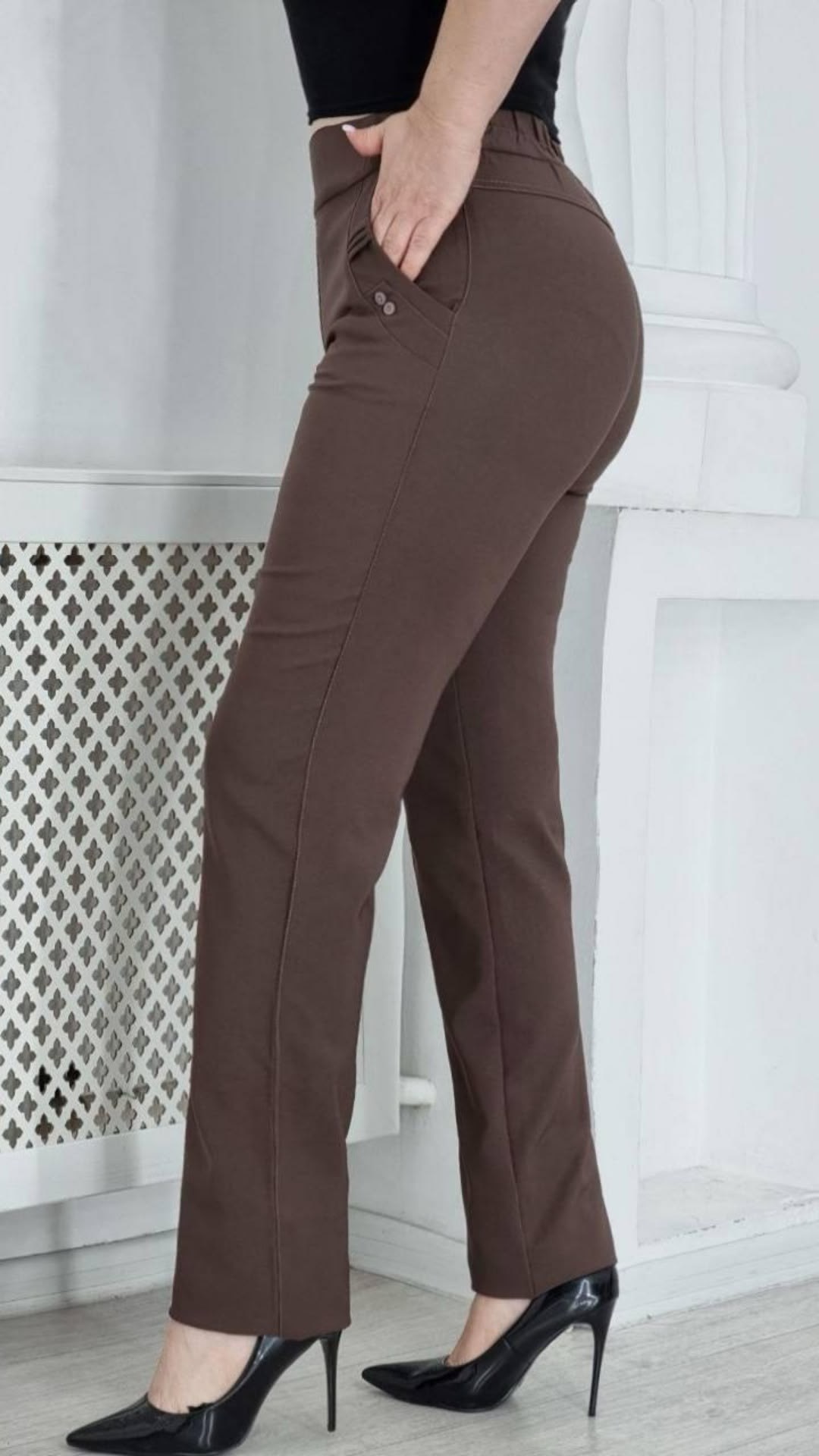 женские классические брюки,прямые брюки классические,женские брюки,брюки классические на резинке офисные,брюки классические на резинке офисные прямые