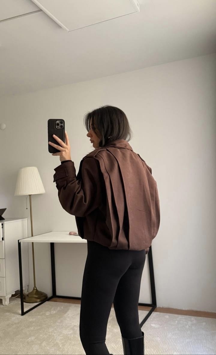 замшевая куртка,коричневая куртка,куртка оверсайз,куртка замшевая бомбер оверсайз,куртка свободного кроя