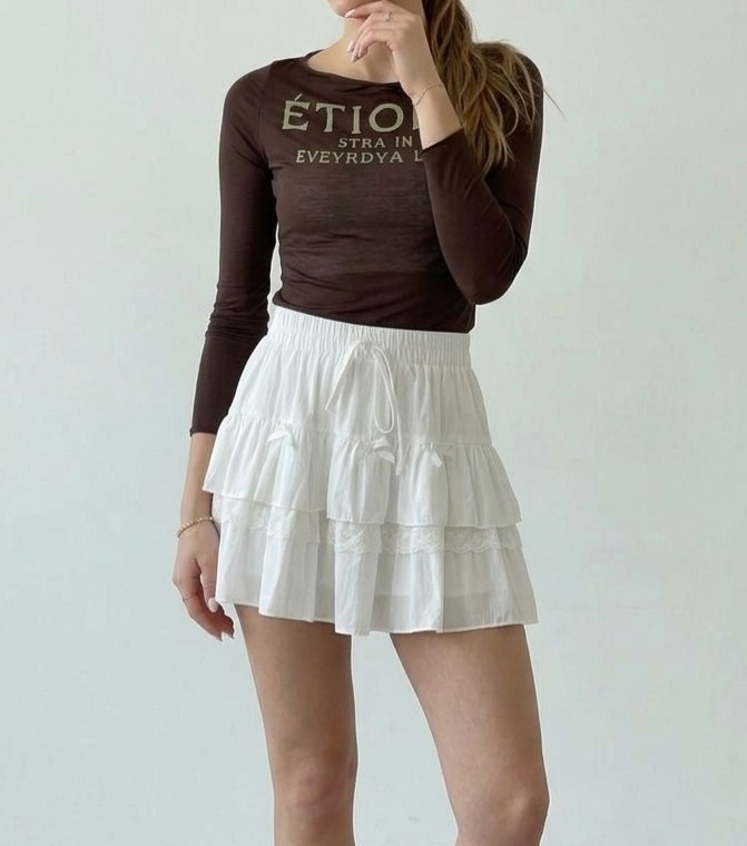 юбка с оборками,мини юбка,юбка белая,юбка,юбка белая с воланами