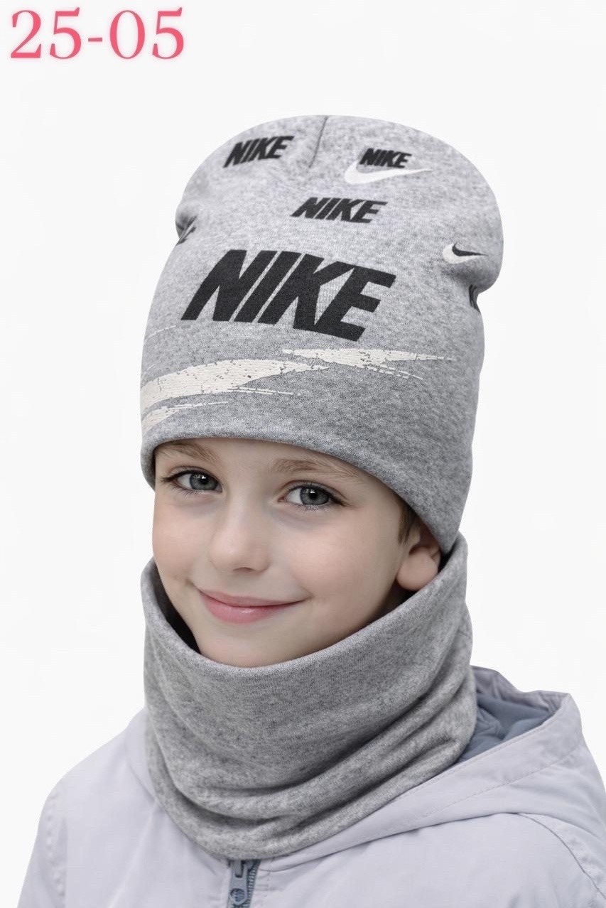 шапка комплект шапка бини и шарф снуд nike,шапка со снудом комплект подростковый nike,шапка со снудом для мальчика,шапка бини со снудом комплект зимняя осенняя nike,комплект шапка и снуд y2k nike