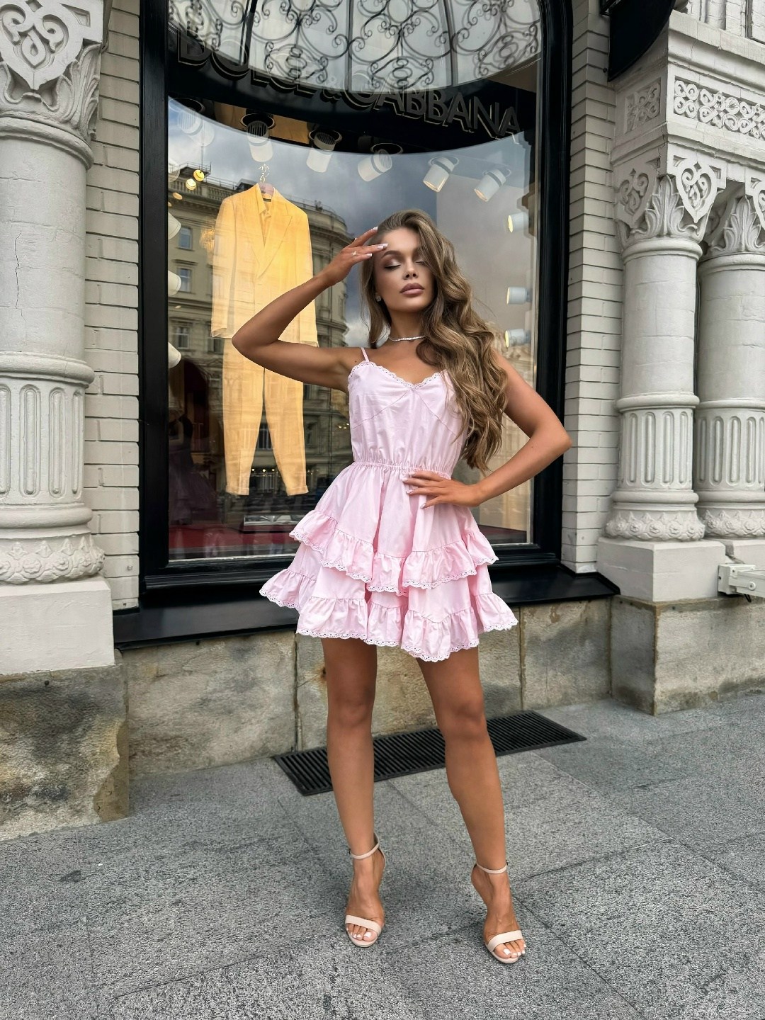 платье летнее,розовое платье,нарядное платье,модное платье,платье с рюшами