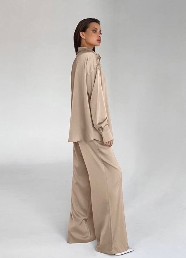 шелковый костюм,пижама для женщин,бежевый брючный костюм женский,атласный костюм,атласный брючный костюм