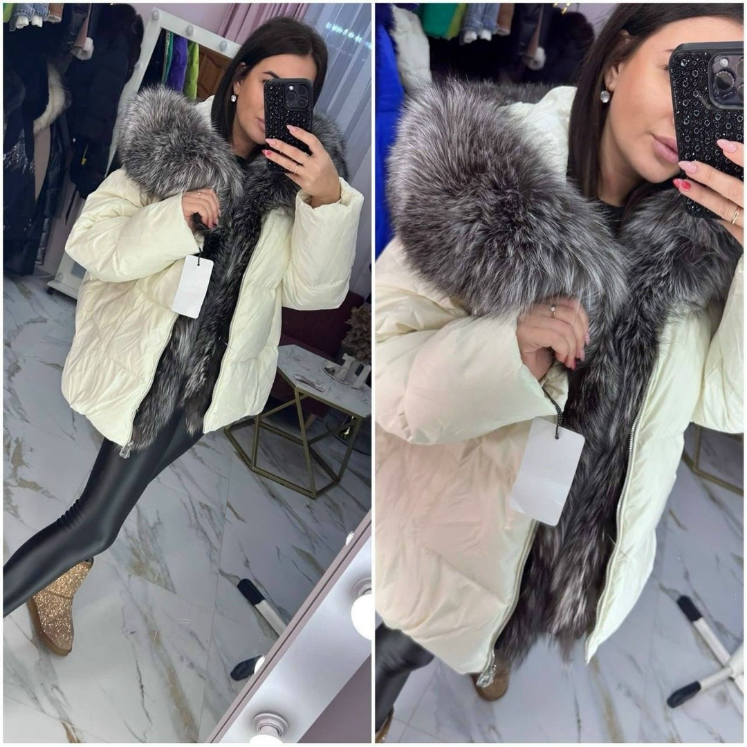 пуховик женский мех фиолетовый пух,куртка - пуховик с мехом чернобурки city furs цвет фиолетовый,пуховик зимний женский,пуховик фиолетовый оверсайз с чернобуркой,пуховик женский мех натуральный