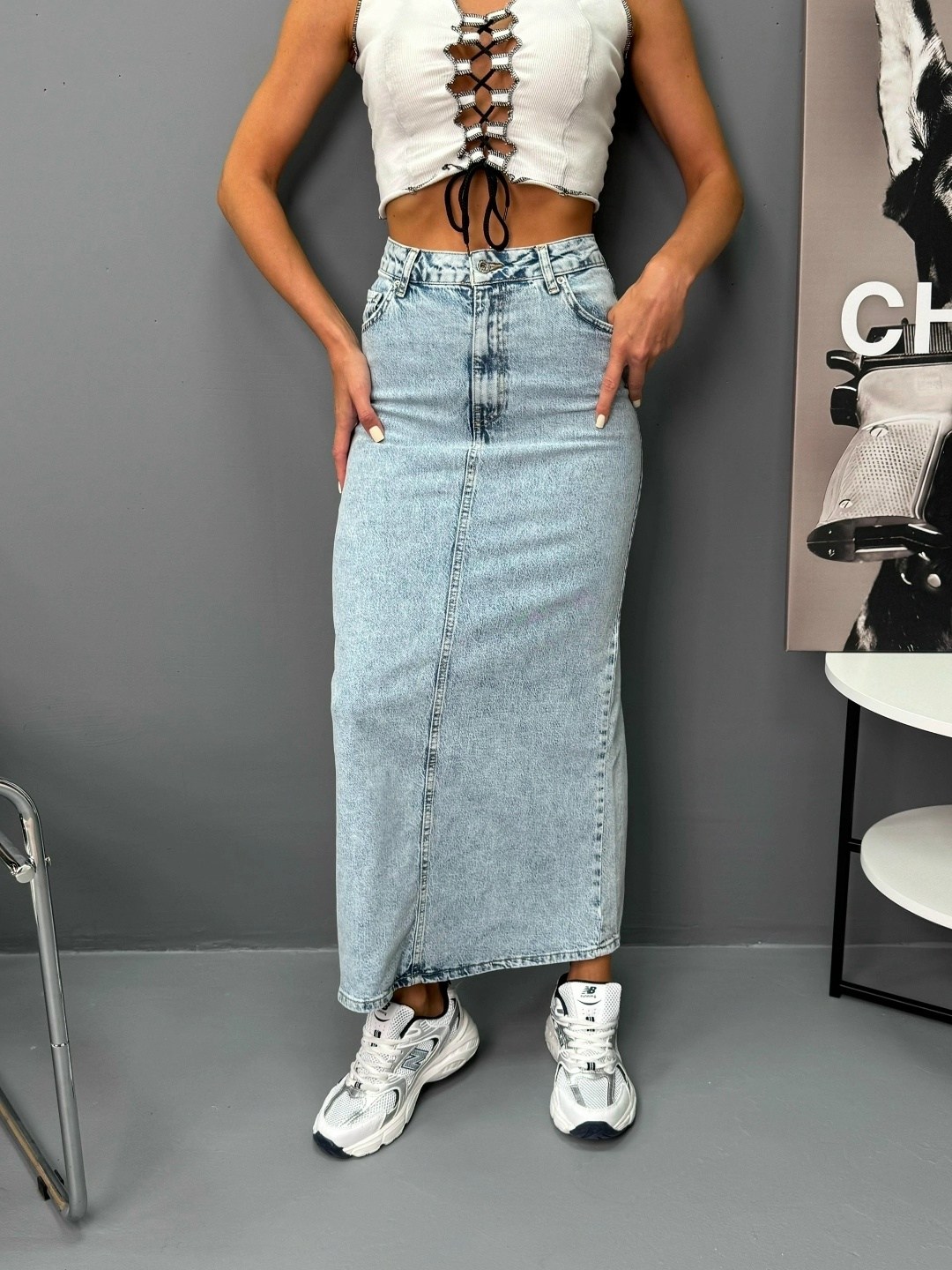 джинсовая юбка макси,джинсовая юбка,длинная джинсовая юбка,джинсовая юбка миди,женская джинсовая юбка