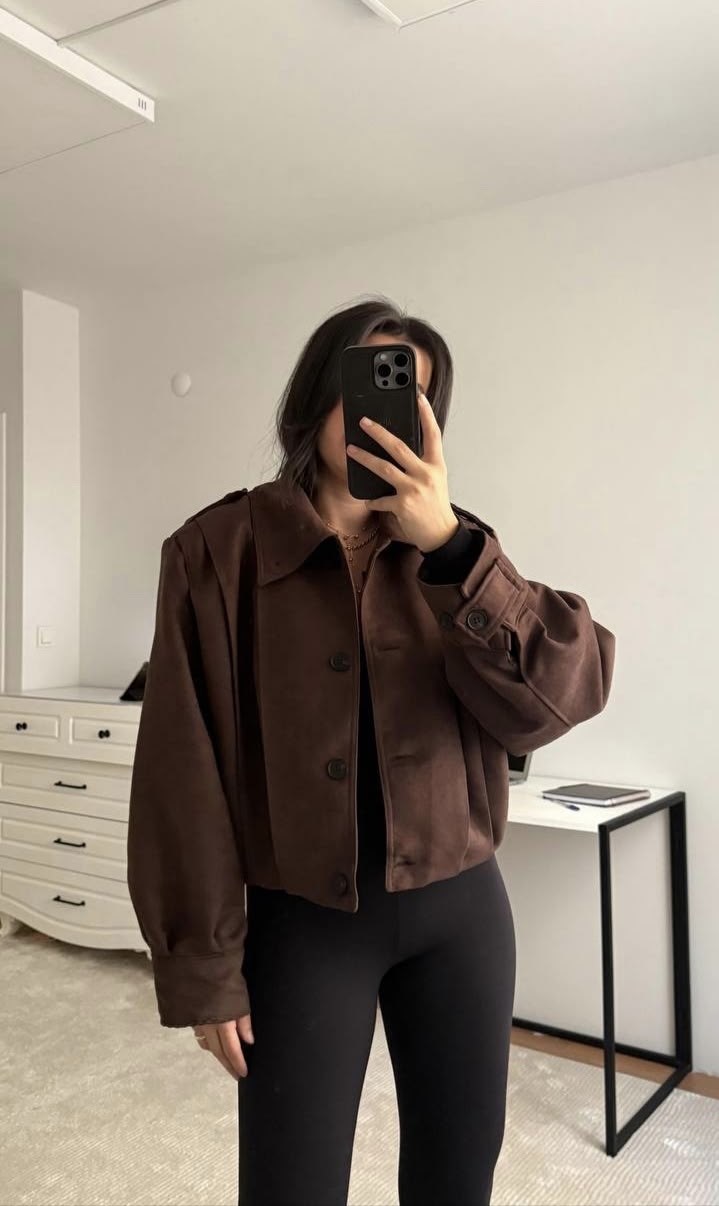 замшевая куртка,коричневая куртка,куртка оверсайз,куртка замшевая бомбер оверсайз,куртка свободного кроя