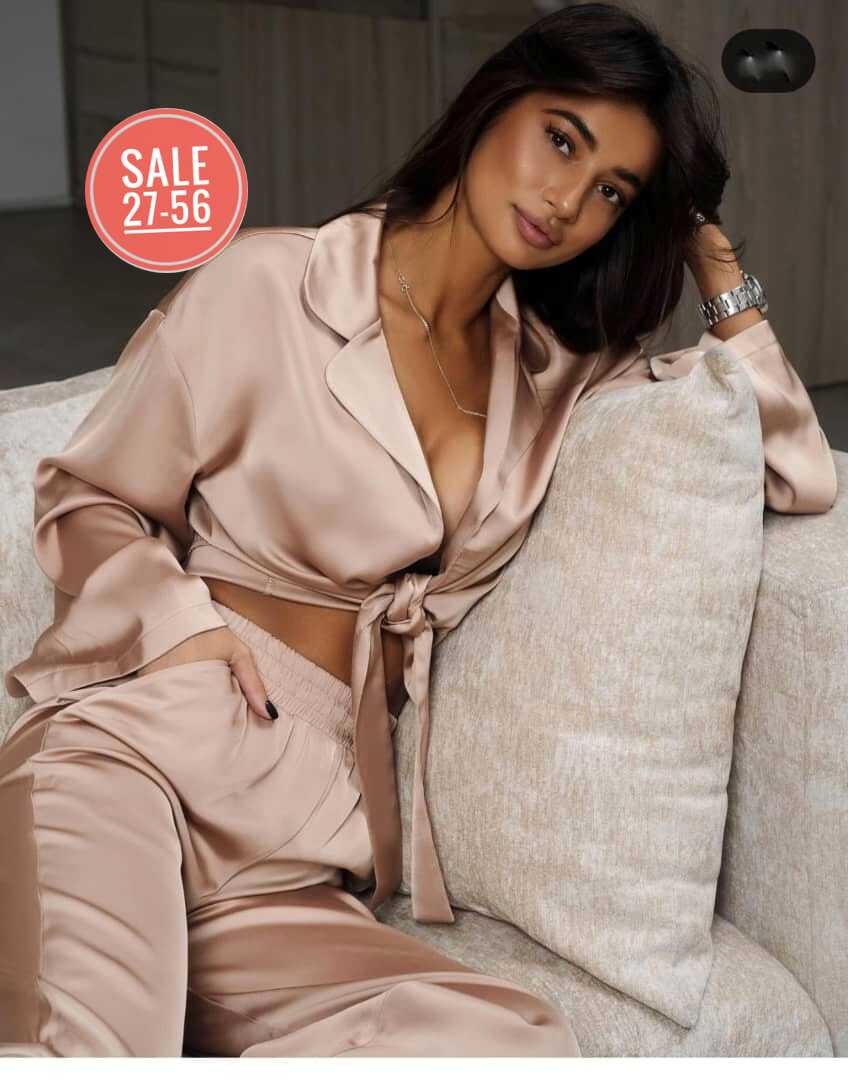 шелковая женская пижама,комплект домашний женский queenderwear zhadi серый m,костюм брючный,пижама со штанами шелковая,костюм в пижамном стиле из премиального шелка черный