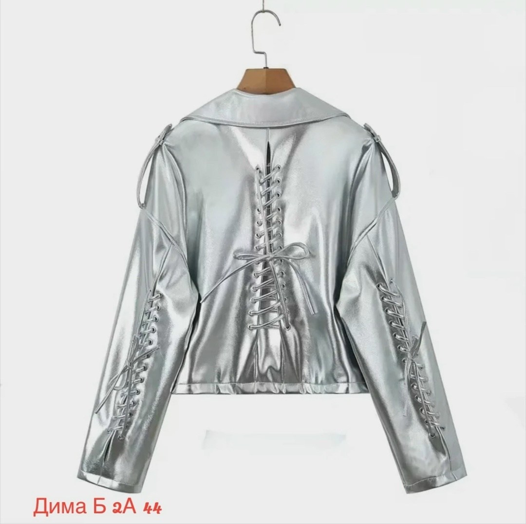 куртка косуха из кожи матовое серебро,косуха под серебро из экокожи,серебристая куртка из искусственной кожи,женская косуха серебро,косуха под серебро
