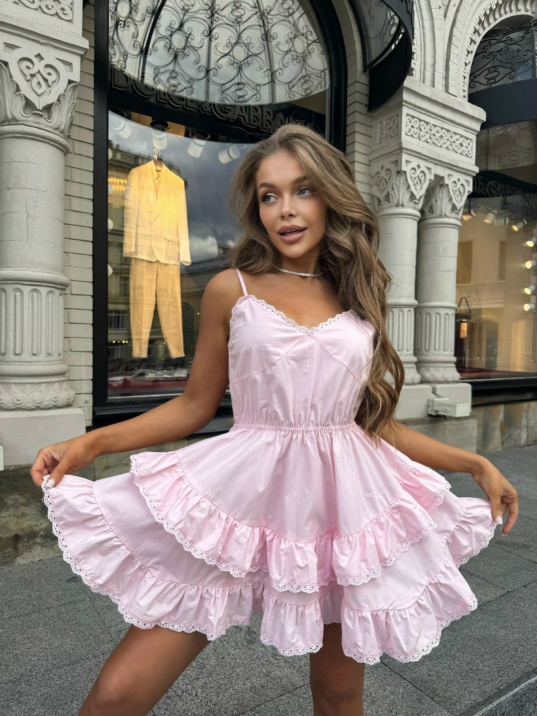 платье летнее,розовое платье,нарядное платье,модное платье,платье с рюшами