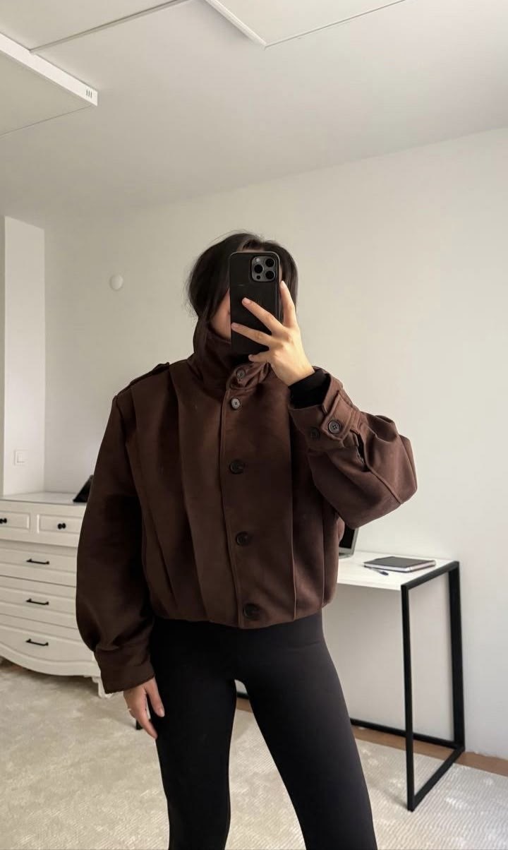 замшевая куртка,коричневая куртка,куртка оверсайз,куртка замшевая бомбер оверсайз,куртка свободного кроя