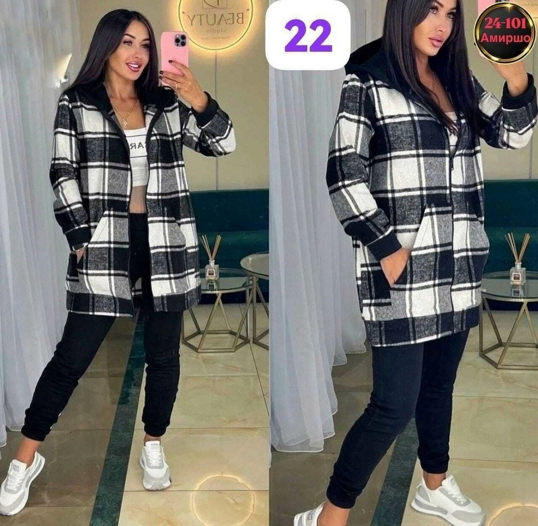 костюм женский,рубашка оверсайз теплая в клетку удлиненная amy store,женский костюм на флисе,костюм женский теплый,костюм женский тройка