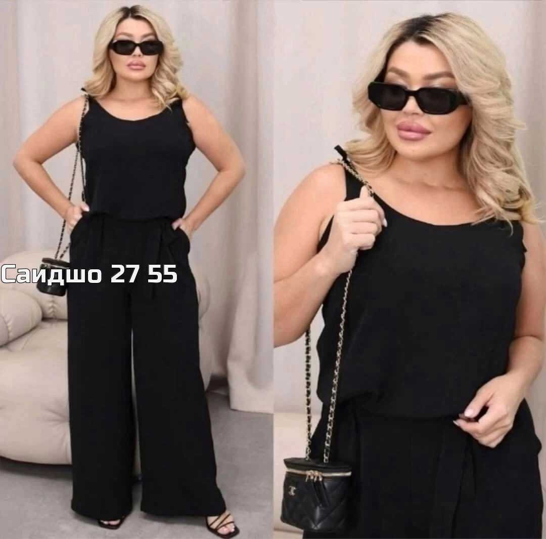 женские комбинезоны больших размеров,брючный комбинезон,костюм с брюками, комбинезон,комбинезон женский для полных