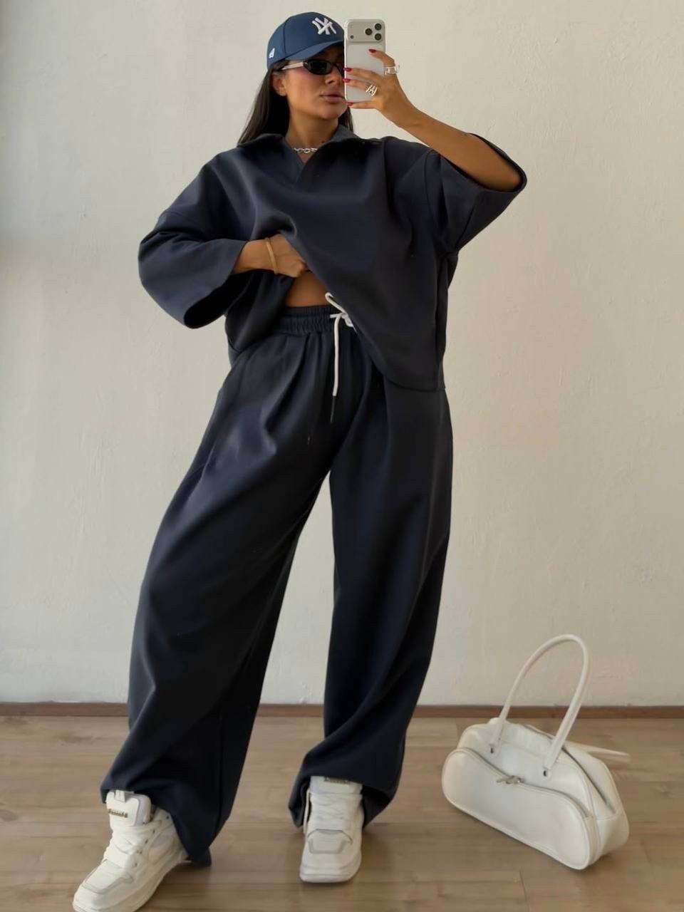 трикотажные костюмы,костюм женский,костюм белый,костюм свободного кроя,спортивная одежда для женщин