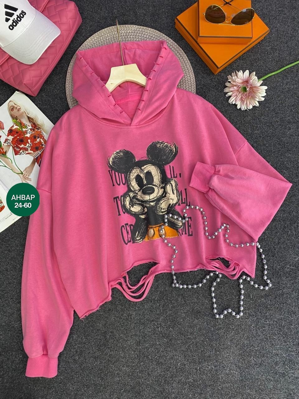 кофта варенка оверсайз с принтом микки маусом,толстовка кофта,женская кофта,детская кофта,кофта