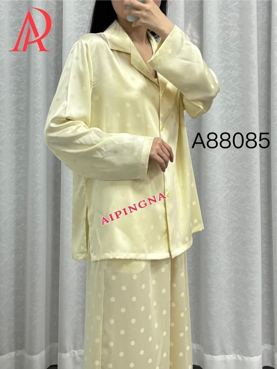 пижама женская шелковая cо штанами,пижама женская шелковая bright fame,женская пижама,шелковая пижама,пижама для женщин