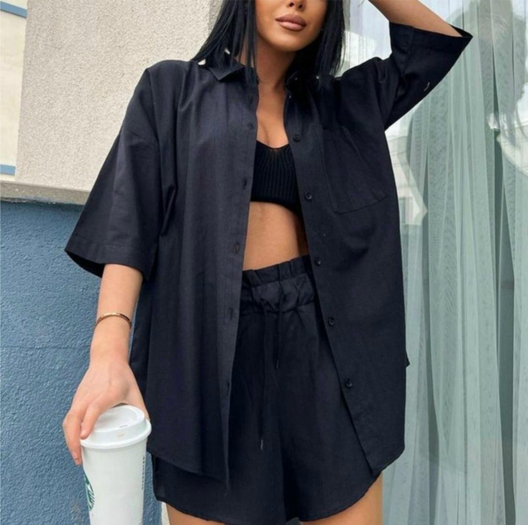 костюм женский летний с шортами и рубашкой,женский костюм с шортами и рубашкой,костюм летний рубашка и шорты,костюм женский летний с шортами,женский костюм с шортами