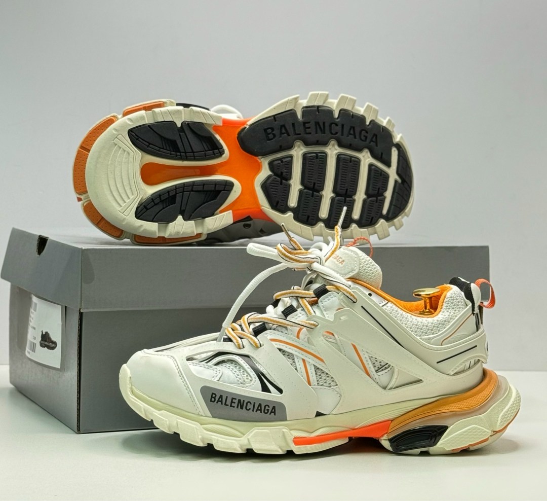 balenciaga track white orange,кроссовки balenciaga track,баленсиага трек кроссовки мужские,кроссовки balenciaga,balenciaga трек мужчин белый и оранжевый кроссовки